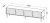 Szafka RTV 4D CORTINA 200x40x55 czarny