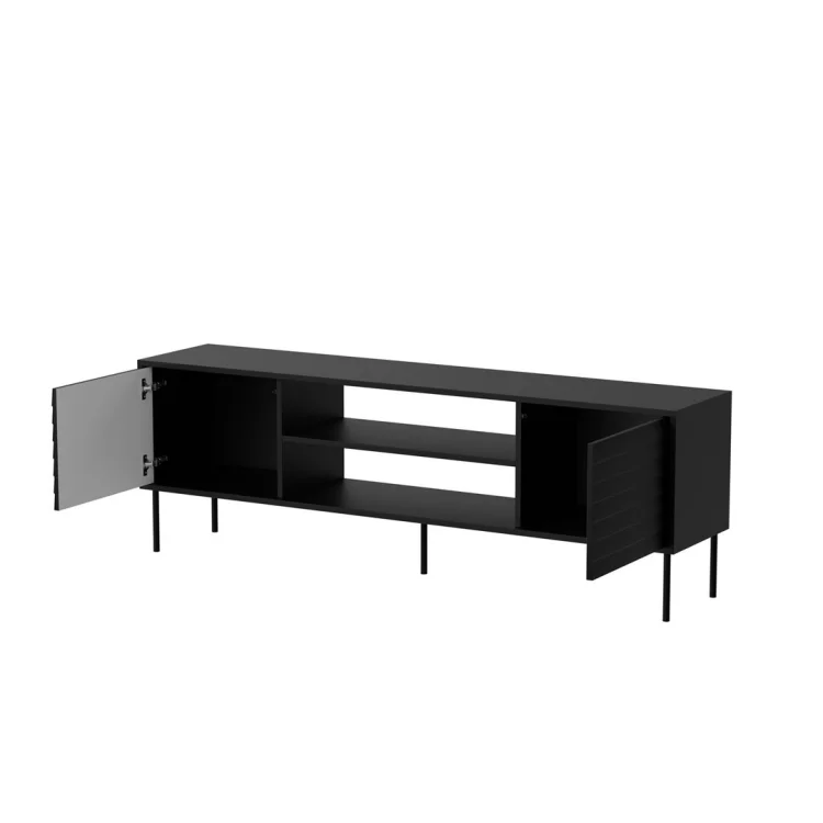 Szafka RTV EF CORTINA 180x40x60 czarny