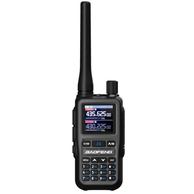 Krótkofalówka Baofeng UV-5R EU MINI USB-C Bluetooth VHF UHF Pasmo Lotnicze Grey