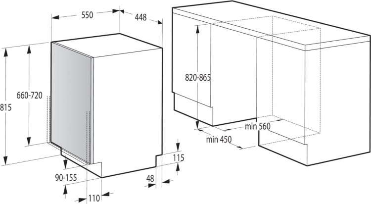 Zmywarka do zabudowy GORENJE GV520E10S