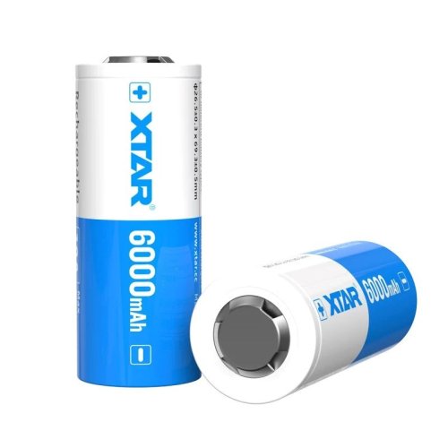XTAR AKUMULATOR 26650 3,6V LI-ION 6000 MAH Z ZABEZPIECZENIEM 26650-6000