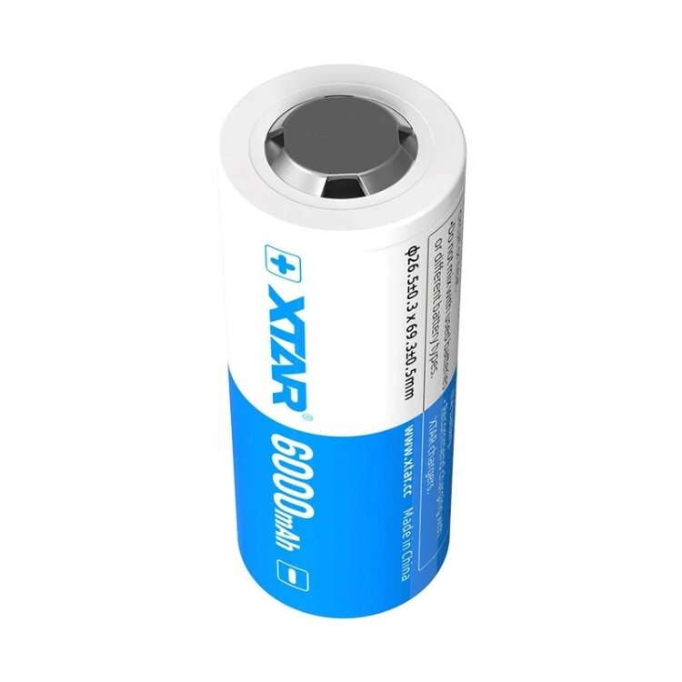 XTAR AKUMULATOR 26650 3,6V LI-ION 6000 MAH Z ZABEZPIECZENIEM 26650-6000