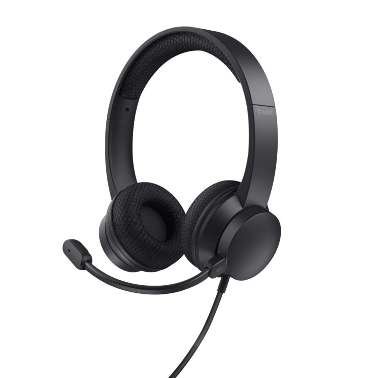 Zestaw słuchawkowy Trust HS-260 ENC Black