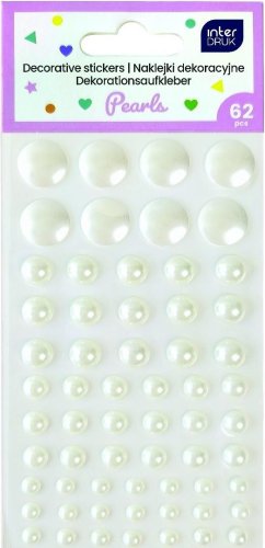 Naklejki dekoracyjne 62szt Pearls