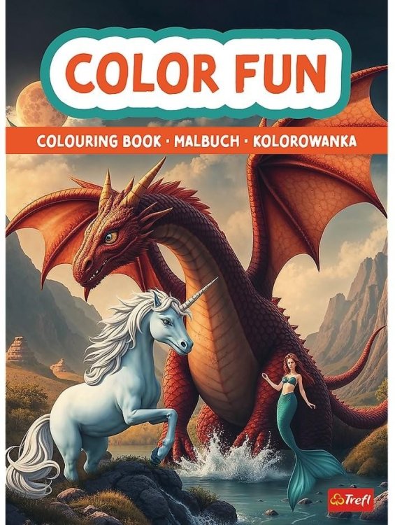 Świat fantasy. Kolorowanka. Malbuch.Colouring book