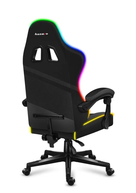 Fotel gamingowy Huzaro Force 4.4 RGB Black (WYPRZEDAŻ)