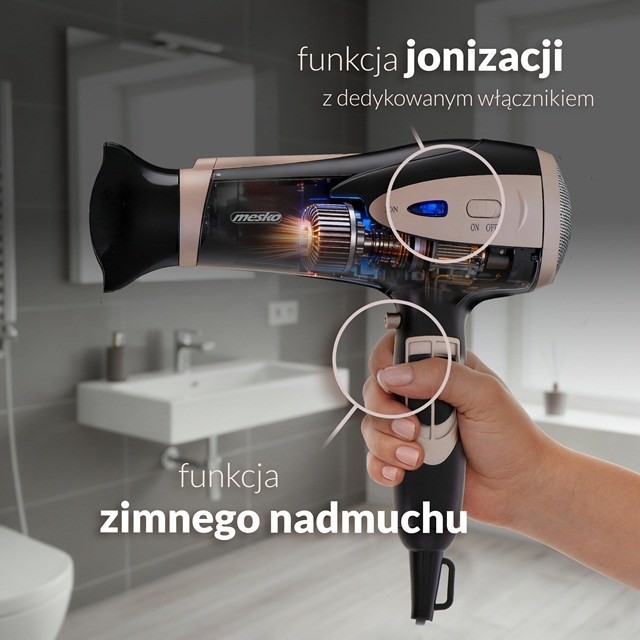 Suszarka do włosów MESKO MS 2287
