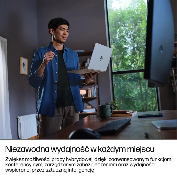 HP EliteBook 8 G1i Ultra 7 255U 14.0"WUXGA IPS 400nits Eye Ease AG 24GB DDR5 5600 SSD512 Arc Cam 5Mpx 62Wh W11Pro Srebrny lodowiec 3Y OnSite