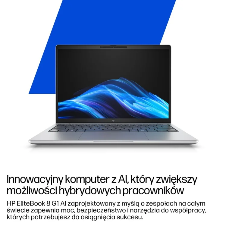 HP EliteBook 8 G1i Ultra 7 255U 14.0"WUXGA IPS 400nits Eye Ease AG 24GB DDR5 5600 SSD512 Arc Cam 5Mpx 62Wh W11Pro Srebrny lodowiec 3Y OnSite