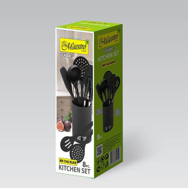 Przybory kuchenne 8 el. MR-1542-BLACK MAESTRO
