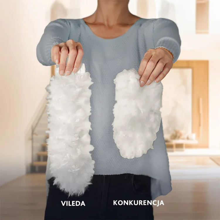 Miotełka do kurzu Vileda z krótką rączką + 2 wkłady Flex&Catch
