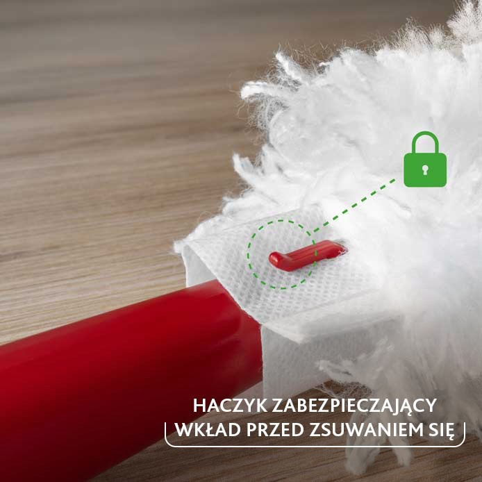 Miotełka do kurzu Vileda z krótką rączką + 2 wkłady Flex&Catch