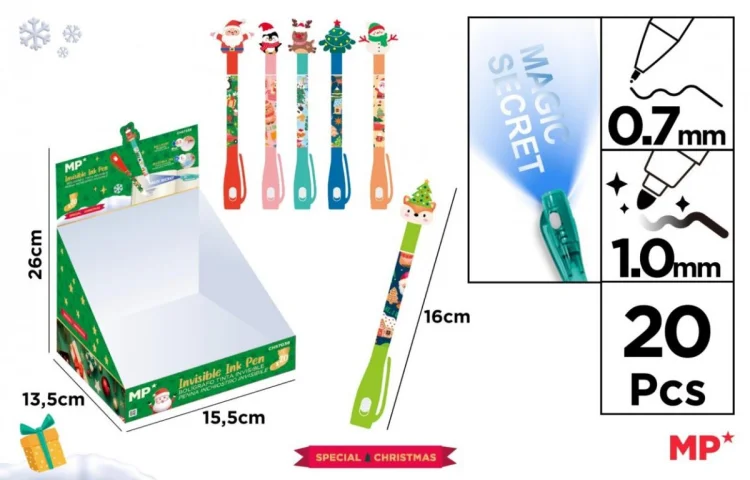 Długopis szpiegowski UV podw. końcówka BN (20szt)