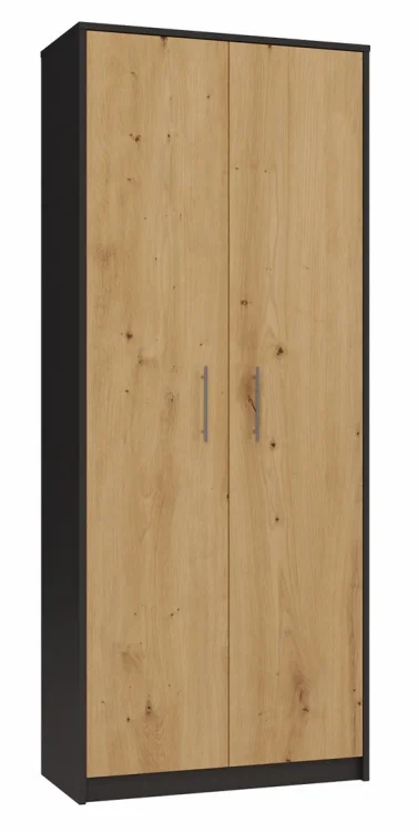 REGAŁ ZAMKNIĘTY OLIV 2D ANTRACYT/ARTISAN KOMPLET
