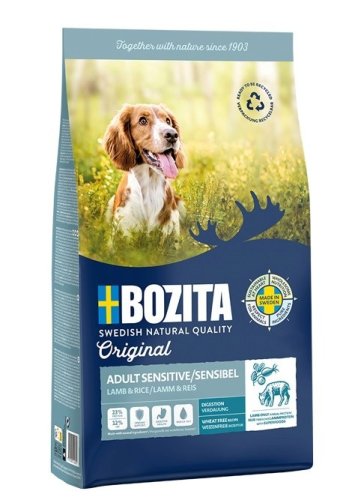 Bozita Original Adult Sensitive Jagnięcina i Ryż  - sucha karma dla psa - 12 kg (WYPRZEDAŻ)