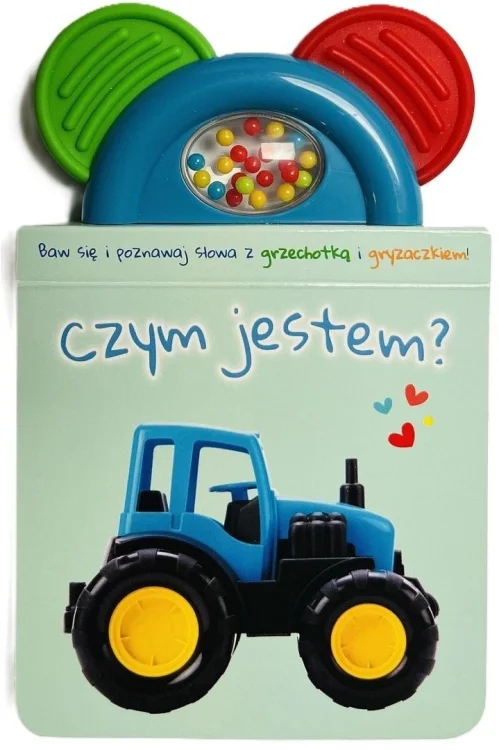 Książeczka z gryzakiem i grzechotką. Czym jestem?