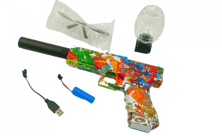 Pistolet na kulki żelowe z ładowarką