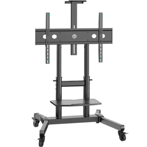 ONKRON TS1891-B Stojak Mobilny nachylny do TV 50"- 90", max 100 kg, czarny