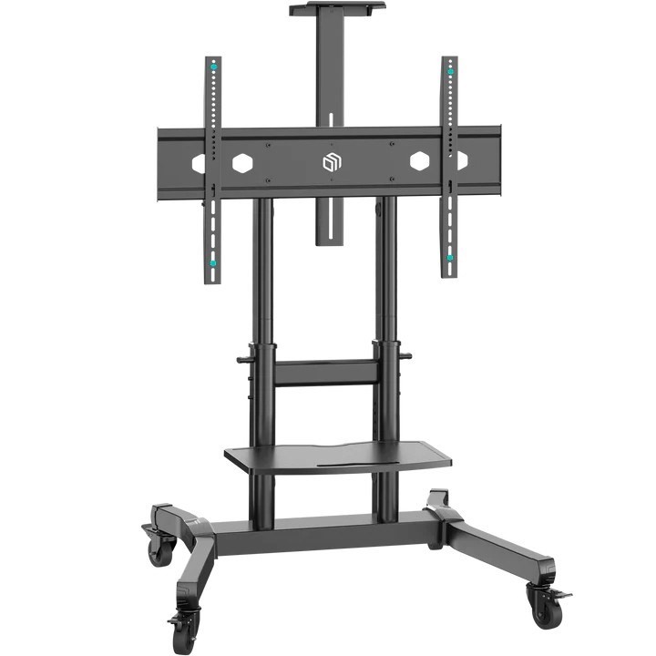 ONKRON TS1891-B Stojak Mobilny nachylny do TV 50"- 90", max 100 kg, czarny