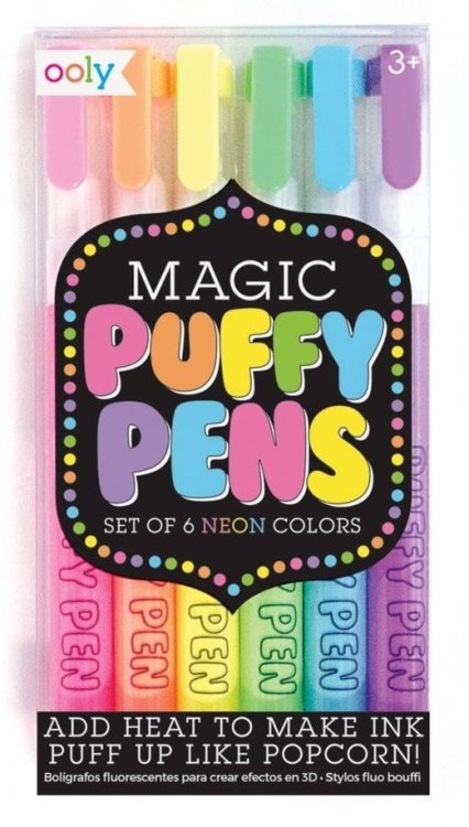 Flamastry z Efektem 3D Magicznie Puchnące 6szt