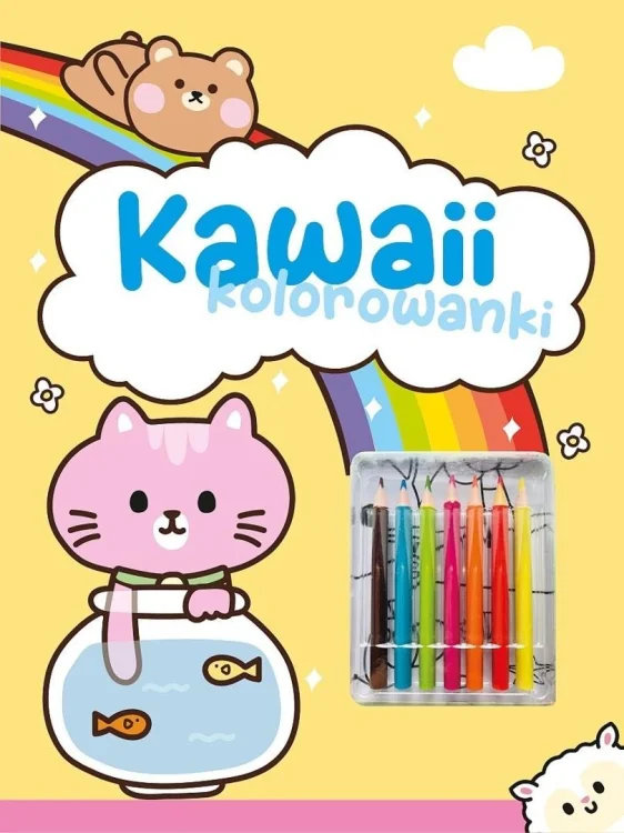 Kawaii kolorowanki żółta