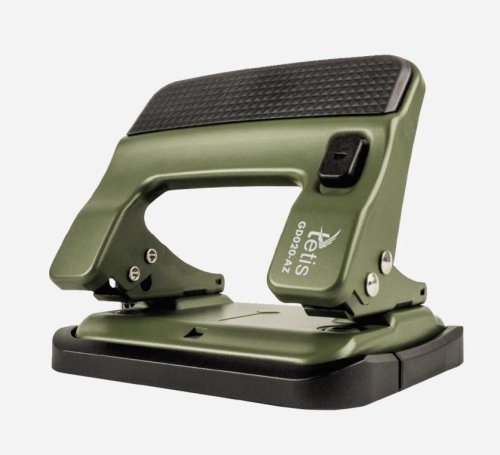 Dziurkacz metalowy zielony 30 kartek