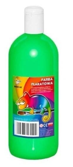 Farby plakatowe fluorescencyjne 500ml 6 zielone