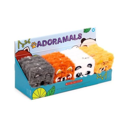 Notatnik pluszowy A7 Adoramals Wild MIX