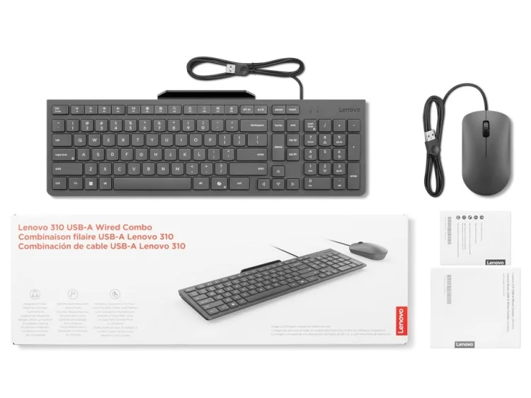 Lenovo 310 USB-A Wired Combo US English GX31R09775