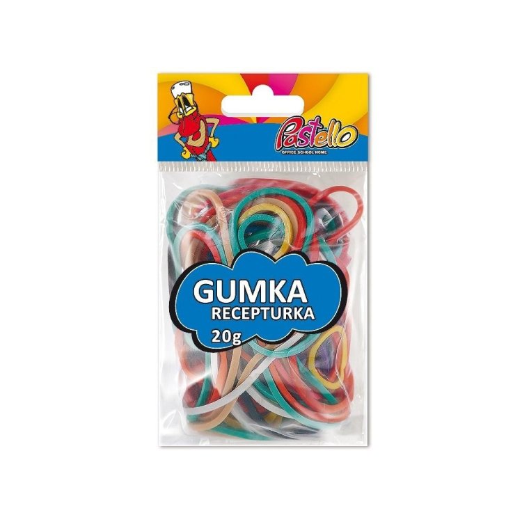 Gumki recepturki 20g mix kolorów