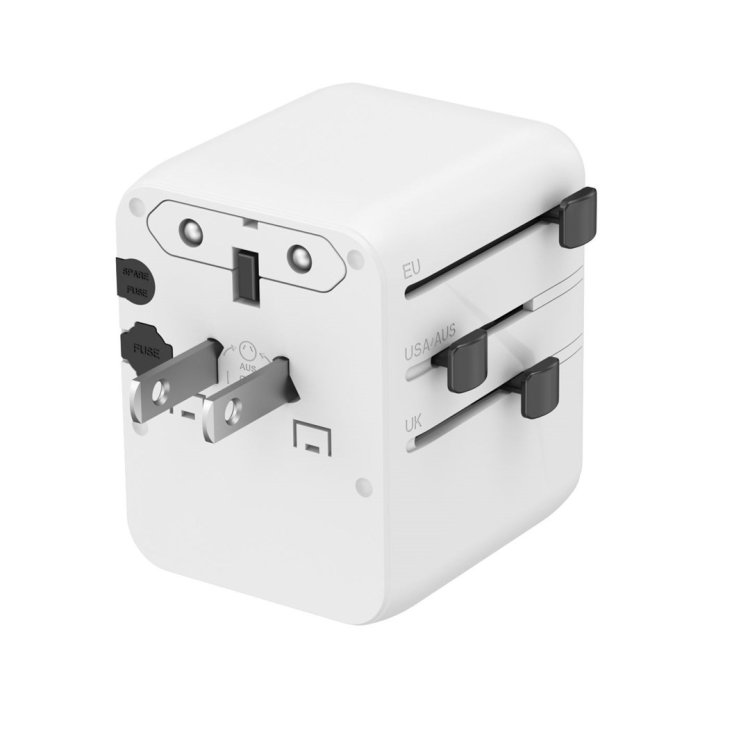 GEMBIRD UNIWERSALNY ADAPTER PODRÓŻNY 20 W, BIAŁY
