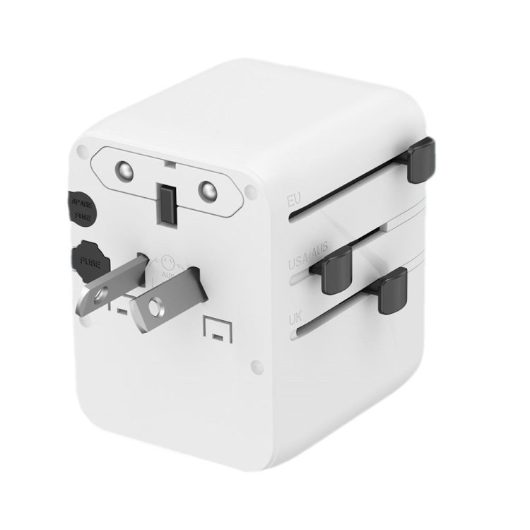 GEMBIRD UNIWERSALNY ADAPTER PODRÓŻNY 20 W, BIAŁY