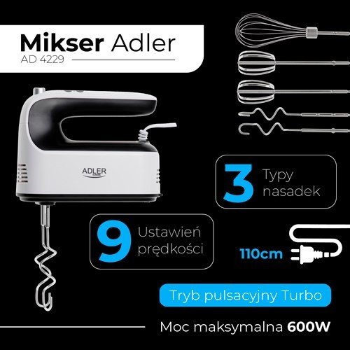 Mikser ręczny ADLER AD 4229