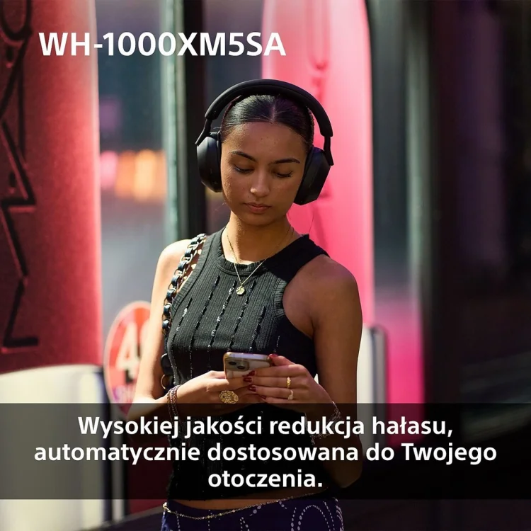 Słuchawki bezprzewodowe SONY WH-1000XM5SA Black