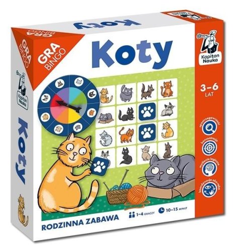 Kapitan Nauka. Koty. Gra bingo