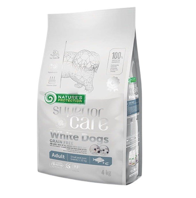 Nature's Protection White Dogs GF White Fish Adult Small 4kg