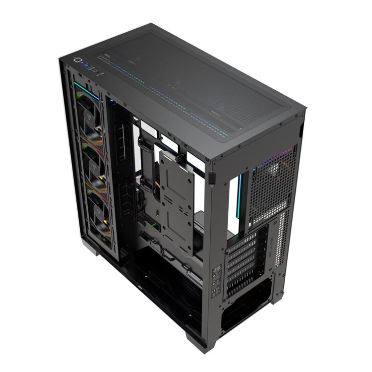 MODECOM OBUDOWA VOLCANO STELLAR PLUS ARGB MIDI 8F BLACK