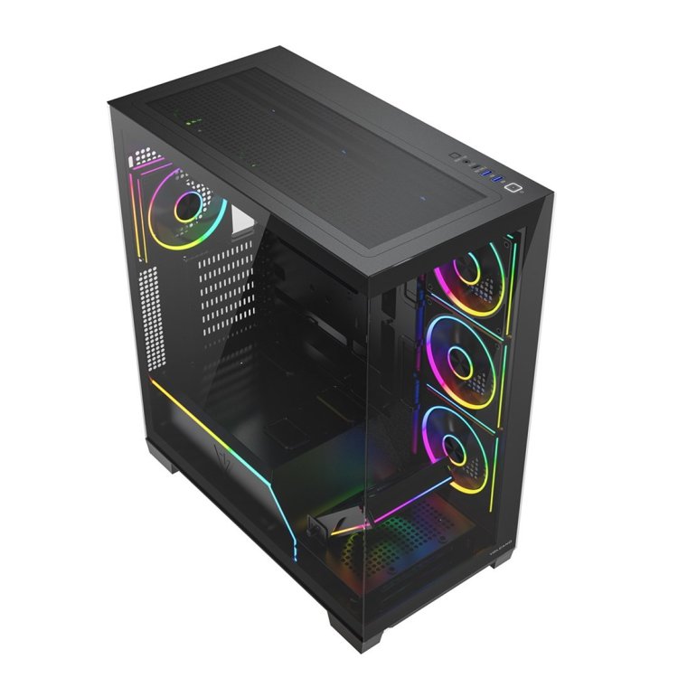 MODECOM OBUDOWA VOLCANO STELLAR PLUS ARGB MIDI 8F BLACK