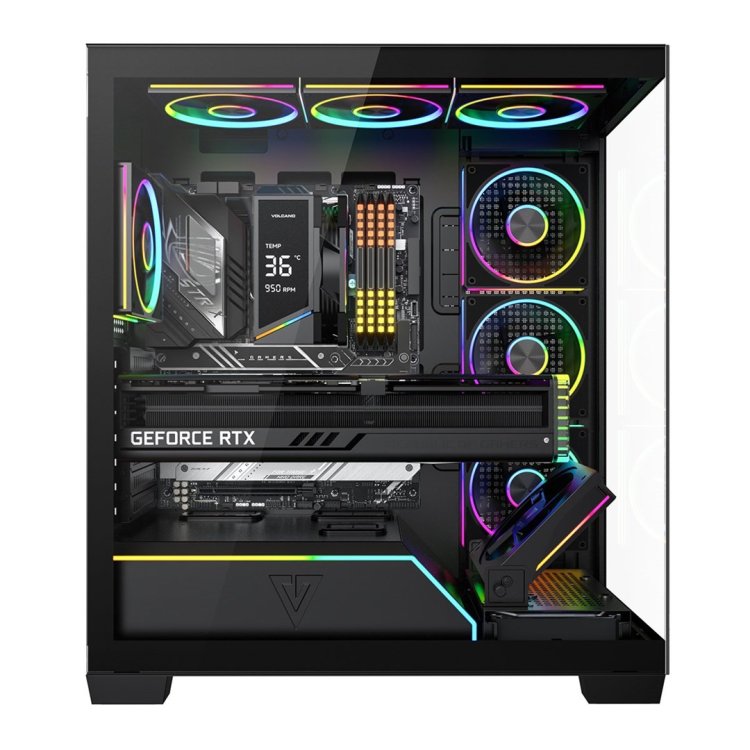 MODECOM OBUDOWA VOLCANO STELLAR PLUS ARGB MIDI 8F BLACK