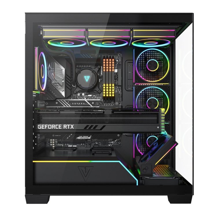 MODECOM OBUDOWA VOLCANO STELLAR PLUS ARGB MIDI 8F BLACK