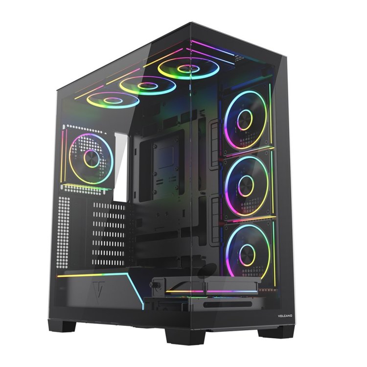 MODECOM OBUDOWA VOLCANO STELLAR PLUS ARGB MIDI 8F BLACK