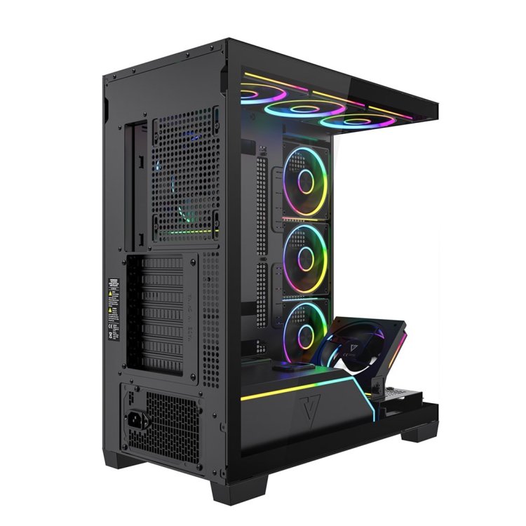 MODECOM OBUDOWA VOLCANO STELLAR PLUS ARGB MIDI 8F BLACK