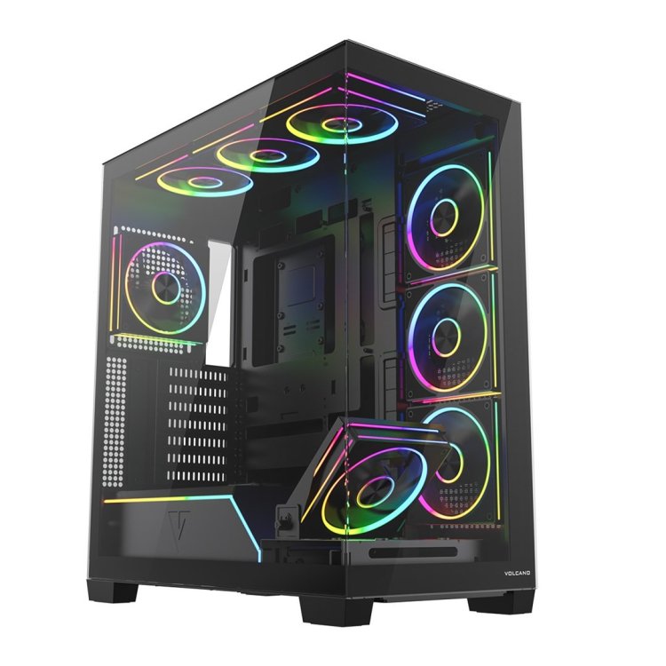MODECOM OBUDOWA VOLCANO STELLAR PLUS ARGB MIDI 8F BLACK