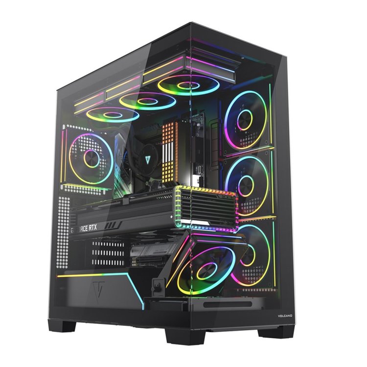 MODECOM OBUDOWA VOLCANO STELLAR PLUS ARGB MIDI 5F BLACK
