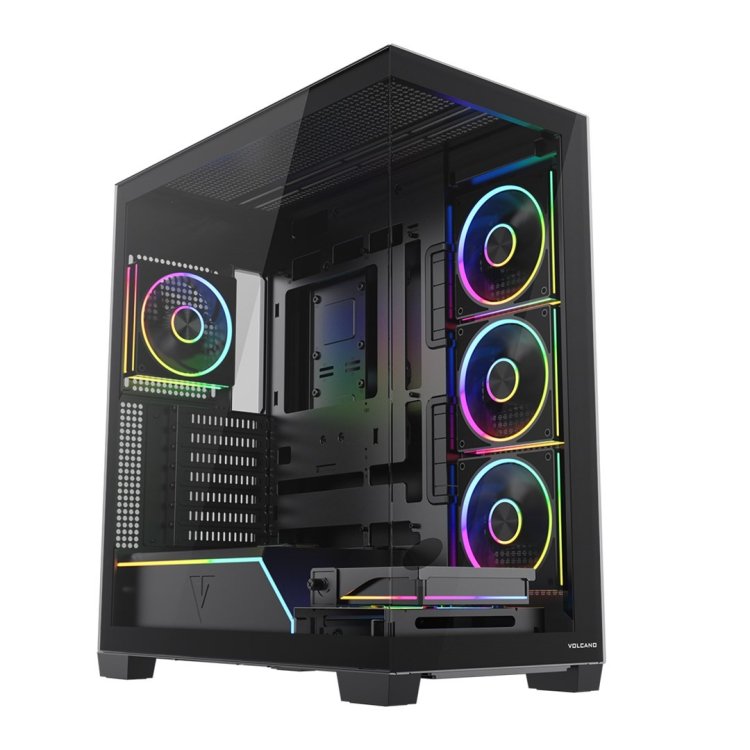 MODECOM OBUDOWA VOLCANO STELLAR PLUS ARGB MIDI 5F BLACK