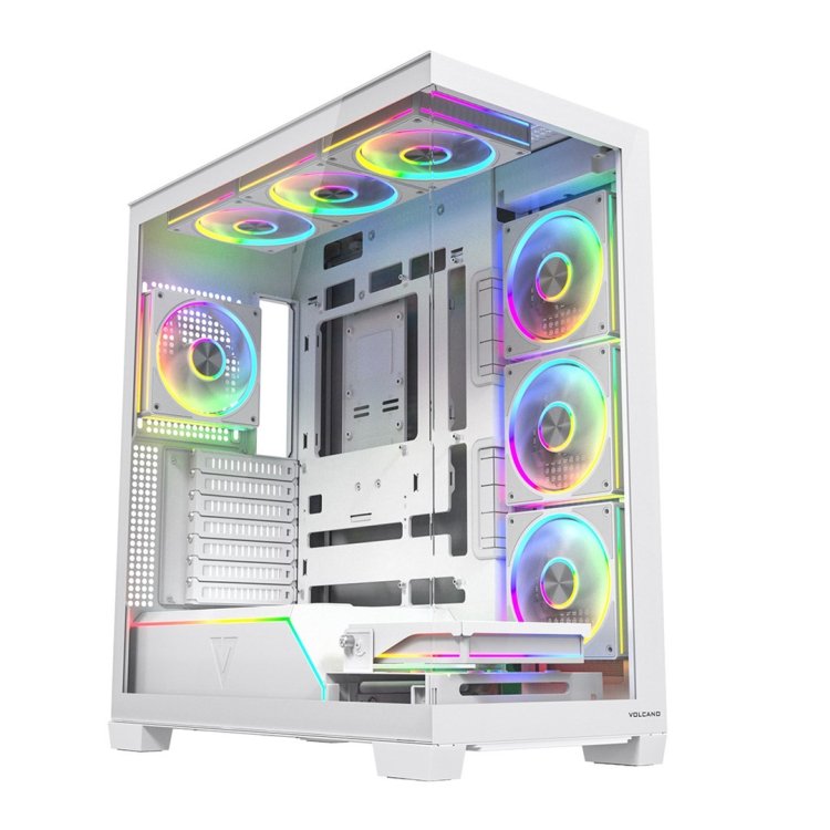 MODECOM OBUDOWA VOLCANO STELLAR PLUS ARGB MIDI 8F WHITE