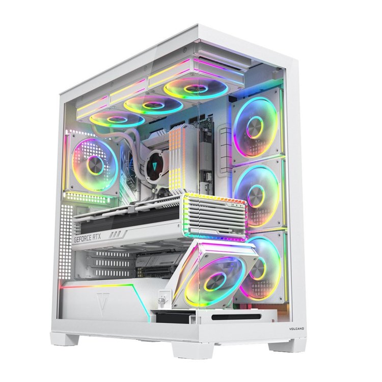 MODECOM OBUDOWA VOLCANO STELLAR PLUS ARGB MIDI 8F WHITE