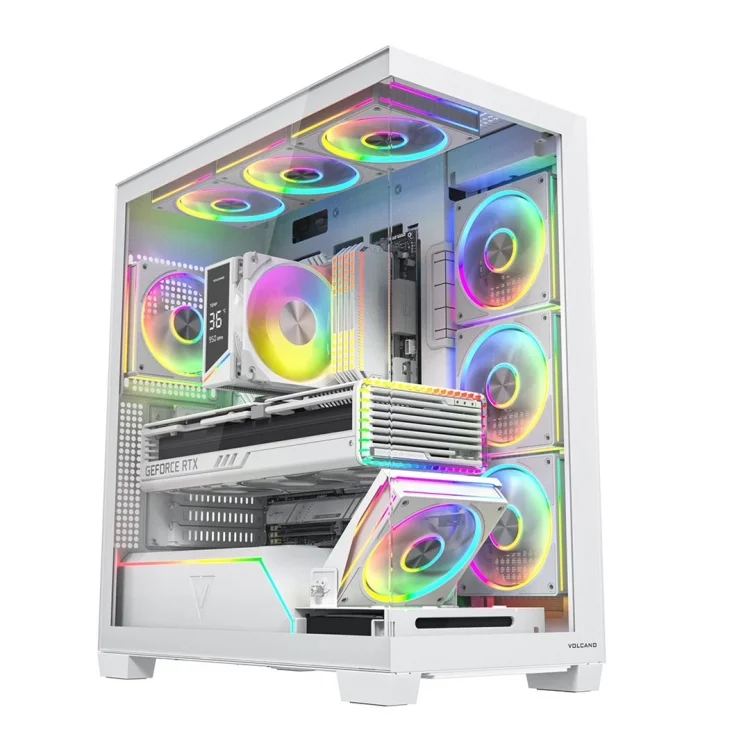 MODECOM OBUDOWA VOLCANO STELLAR PLUS ARGB MIDI 5F WHITE