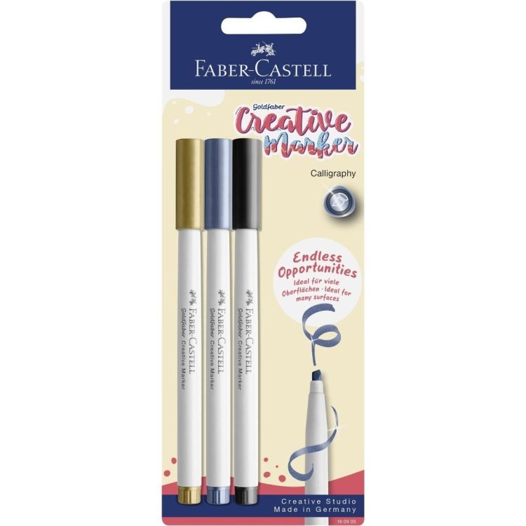 Pisak kreatywny goldfaber 3 kolory