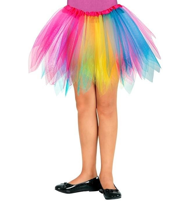 Tęczowa spódniczka baletnicy tutu